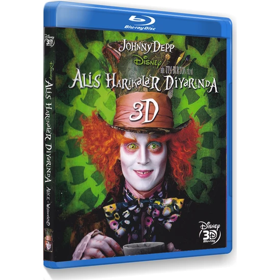 Alice İn Wonderland (Alis Harikalar Diyarında) (3D Blu-Ray Disc) Tek Disk
