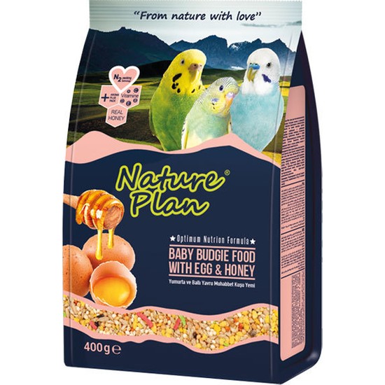 Nature Plan Ballı Yumurtalı Yavru Muhabbet Kuş Yemi 400 Gr ( 10 Adet )