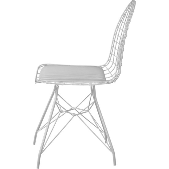 Evform Oval Tel Sandalye Mutfak Bahçe Ofis Sandalyesi Fiyatı