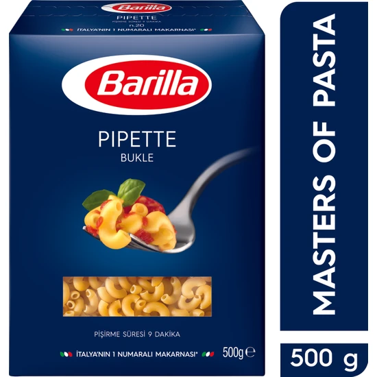 Barilla Bukle/Pipette Sade Makarna 500 Gr