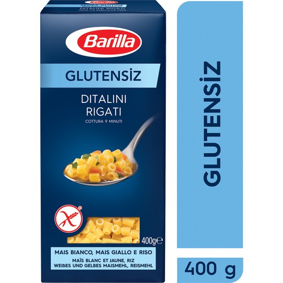 Barilla Glutensiz Boncuk/ Gluten Free Ditalini Rigati Makarna 400 Gr.