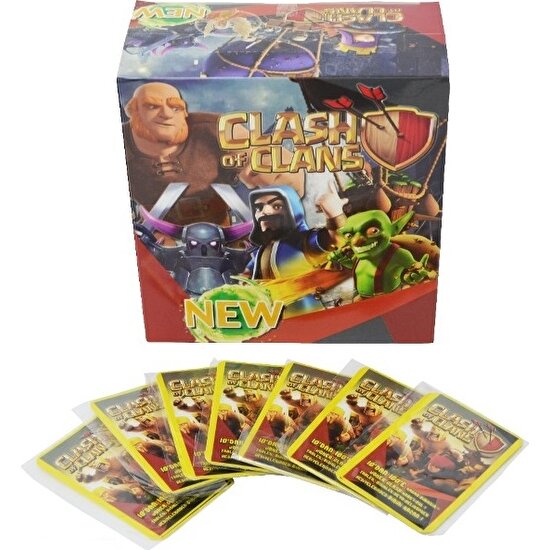 Clash Of Clans Oyun Kartları 120 X 4'Lü Kutu