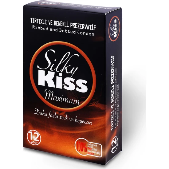 Silky Kiss Maximum Tırtıklı ve Benekli Prezervatif 12'li