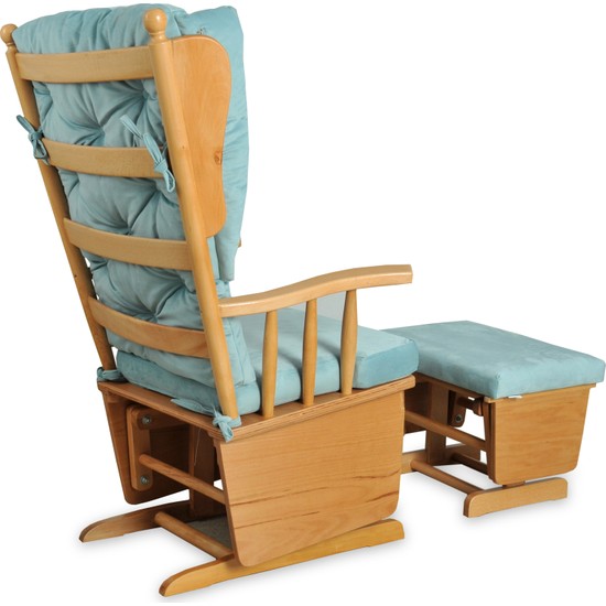 Asedia Teksas Puflu NaturelMavi Sallanan Sandalye Fiyatı