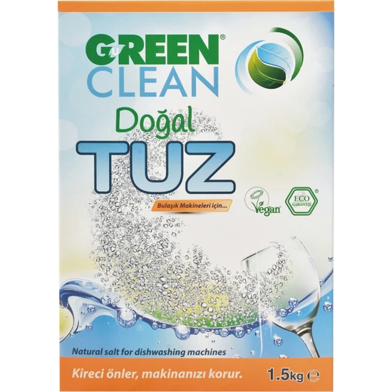 U Green Clean 1;5 Kg Doğal Bulaşık Makinesi Tuzu