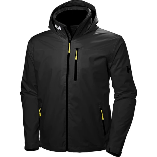 Helly Hansen Crew Hooded Erkek Siyah Kapüşonlu Mont