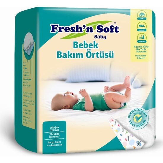 Fresh�n Soft Alt Açma Bebek Bakım Örtüsü (10 Adet