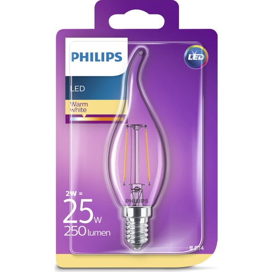 Philips LED Classic 25W BA35 E14 Non-Dim 2700K Led Filament Fiyatı