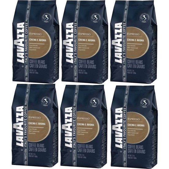 Lavazza Espresso Crema E Aroma Çekirdek Kahve 1 kg 6�lı Koli Fiyatı