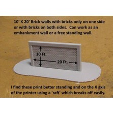 Aldım Geldi N Ölçek Tuğla Duvarlar. Plastik Aparat