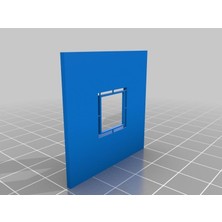 Aldım Geldi Üstteki Kesiklerle Plaka Yerleştirin Plastik Aparat