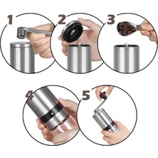 Three Beans Paslanmaz Çelik Manuel Öğütücü Makinesi, Ayarlanabilir El Yapımı Kahve Beşik Değirmeni, Mutfak Aletleri | Manuel Kahve Öğütücüleri (Yurt Dışından)