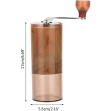 Three Beans 28GF Manuel Kahve Öğütücüler El Kahve Değirmeni Seramik Çapaklar Paslanmaz Çelik El Taşınabilir El Krank El Kahve Öğütücüler | Manuel Kahve Öğütücüler (Yurt Dışından)