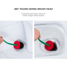 Three Beans Kiraz Tuvalet Fırçası Seti Abs Tuvalet Temizleme Fırçası ve Tutucu Seti Anti Skid Kolu Lavabo Fırça Banyo Temizleme Aracı | Tuvalet Fırçası Tutucular - (Yurt Dışından)