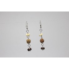 Yaşam Tohumu Rudraksha Tohum Küpe