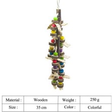 Three Beans 2-Piece Set Doğal Ahşap Kuş Çiğneme Oyuncaklar Blokları Papağan Yırtılma Oyuncaklar Için Best Finch Budgie Parakeets Lovebird Parakeet Kafes Aksesuarları - (Yurt Dışından)