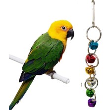 Three Beans Pet Kuş Salıncak Oyuncaklar Çiğneme Isırık Rattan Topları Papağan Asılı Oyuncak Renkli Lovebird Oyuncaklar Çim Salıncak Çan Kuş Parakeet | Kuş Oyuncakları - (Yurt Dışından)