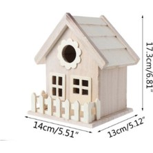Three Beans Yaratıcı Ahşap Kuş Evi Üreme Kafes Kutusu Besleme Yuva Bahçe Bahçe Balkon Kolye Simülasyon Çit Kuş Yuvası Ev Dekor | Kuş Kafesleri ve yuvalar - (Yurt Dışından)