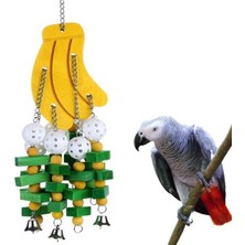 Three Beans Kuş Oyuncakları Çiğneme Oyuncaklar Büyük Orta Pet Parrot Cockatiel Parakeet Renkli Ahşap Blokları Salıncak Gıda Sınıfı Oyuncaklar ZM815 | Kuş Oyuncakları - (Yurt Dışından)