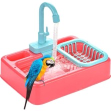 Three Beans Kuş Besleyici Otomatik Papağan Küvet Yüzme Havuzu Musluk Papağan Banyo Duş Su Dağıtıcı Kuş Kafesi Banyo Papağan Oyuncaklar | Kuş Banyoları - (Yurt Dışından)