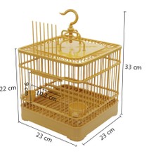 Three Beans Besleyici ve Waterer ile Montaj Kuş Kafesi Küçük Pet Bird Plastik Kuş Evi Thrush Papağan Kafesi Tam Set | Kuş Kafesleri ve yuvalar - (Yurt Dışından)