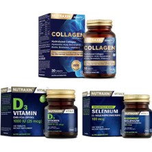 Takviyesi 1050mg 30 Tablet + Selenyum Takviyesi 100 Mcg 100 Tablet + D3 Vitamini 120 Tablet