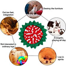 Three Beans Pet Snuffle Mat Köpekler Kaçak Gıda Anti Boğulma Mat Kedi Köpek Eğitim Battaniye Burun Çalışma Oyuncak Pet Yavaşlama Besleme Zeka Mat | Antrenman Tasmaları - (Yurt Dışından)