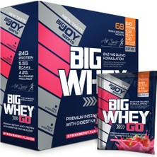 Bigjoy Sports Bigwheygo Whey Protein Tozu 68 Paket (Servis) Çilek Aromalı Bigwhey