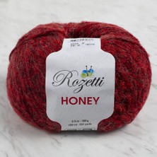 Rozetti Honey Kırmızı Ebruli El Örgü Ipi - 210-28