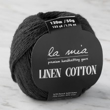 La Mia Linen Cotton Koyu Füme El Örgü Ipi - L006
