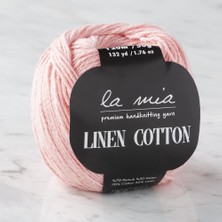 La Mia Linen Cotton Açık Pembe El Örgü Ipi - L185