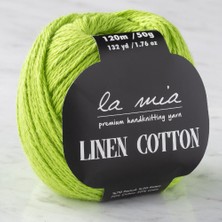 La Mia Linen Cotton Açık Yeşil El Örgü Ipi - L186