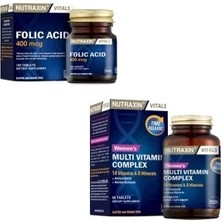 Nutraxin Folik Asit 400 Mcg + Multivitamin&Mineral Complex 60 Tablet