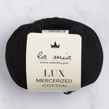La Mia Lux Mercerized Cotton Siyah El Örgü Ipi - 1