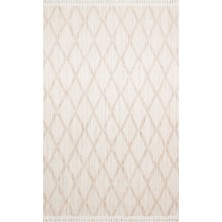 Eko Halı Cozy Czy 04 Beige Örgü Desenli Halı