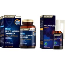 Nutraxin Multivitamin & Mineral Complex For Men 60 Tablet + Propolis Boğaz Spreyi 30 ml