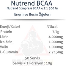 Nutrend Compress Bcaa 4:1:1 500 gr Portakal Aromalı 50 Servis