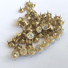 Lotin 50 Parça Rhinestone Perçinler 6 mm Altın (Yurt Dışından)