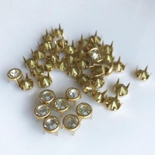 Lotin 50 Parça Rhinestone Perçinler 6 mm Altın (Yurt Dışından)