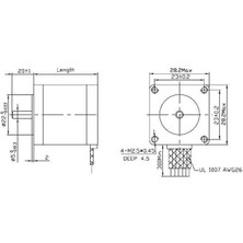 Pololu NEMA 11 200 Adım Bipolar Step Motor 0.67A