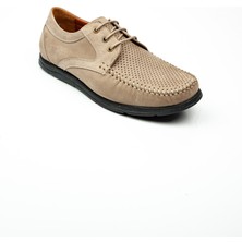 Nobel 1051 Bağcıklı Kum Nubuk Deri Erkek Günlük Ayakkabı