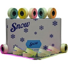 Snow Meto Etiket 1500 Lük No:4 Beyaz 42 Rulo