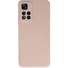 Aqua Aksesuar Xiaomi Redmi Note 11 Pro Plus 5g Kılıf Lansman Içi Kadife Lüx Tasarım Silikon Kapak - Pudra