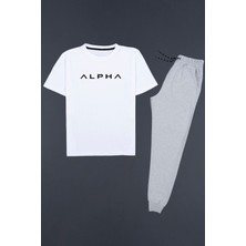 Alpha Sırt Baskılı Eşofman Takımı