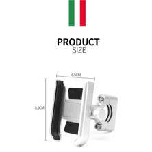 Fashion Smart 4.0-6.5cm Motosiklet Için Cep Telefonu Tutucu - Siyah (Yurt Dışından)