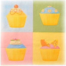 Paket Parti 4'lü Cup Cake Peçete