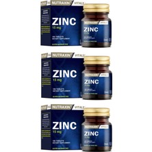 Nutraxin Zinc Sulphate 15 Mg 100 Tablet X3 Adet