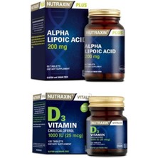 Nutraxin Alfa Lipoik Asit 200 Mg 60 Tablet + D3 Vitamini 120 Tablet