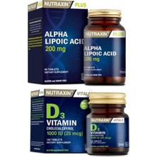 Nutraxin Alpha Lipoic Acid 200 Mg 60 Tablet   D3 Vitamini 120 Tablet