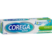 Corega Super Naneli Diş Protezi Yapıştırıcı Krem 40 G